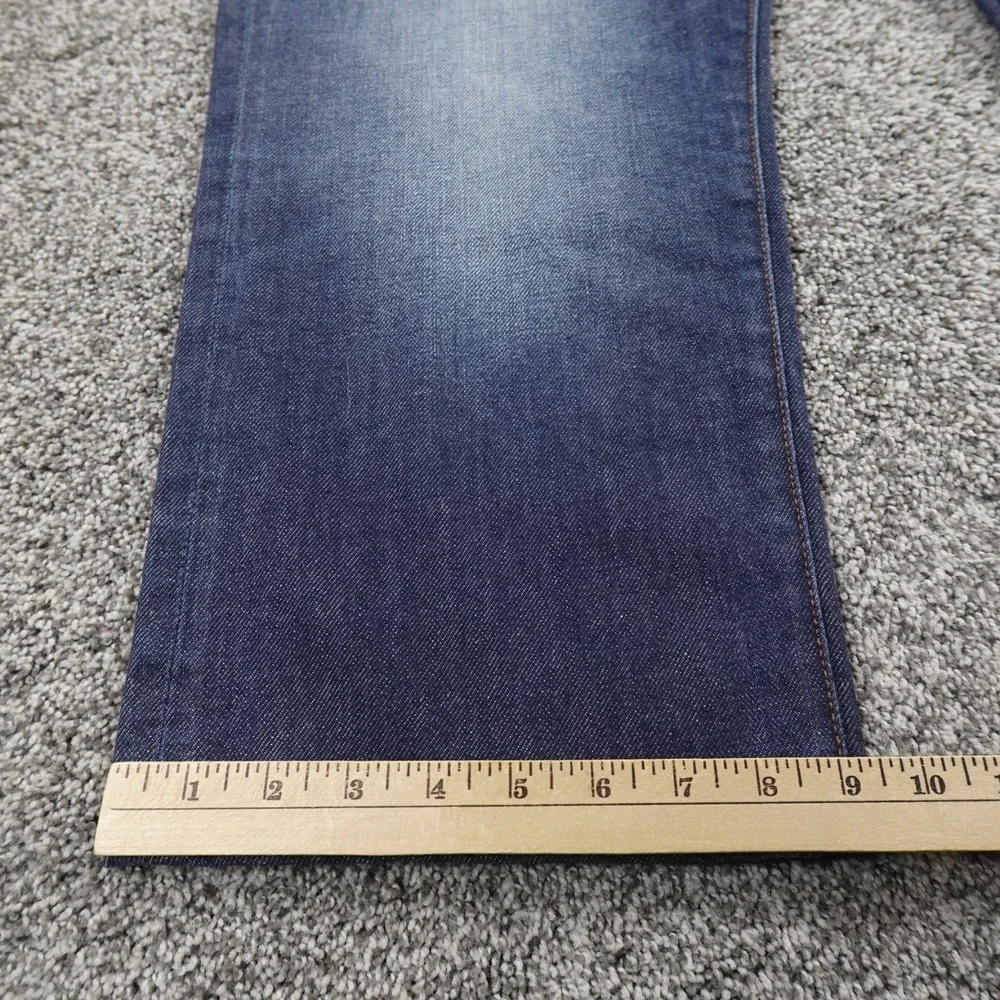 True Religion Jeans Mens 40X26 Dark Blue Denim Pants Ricky Relaxed Straight Fade